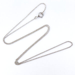 Vintage Sterling Silver 925 Cable Chain Necklace 18"